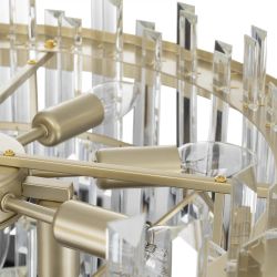 Citilux Лаура CL301292 Люстра хрустальная подвесная Шампань