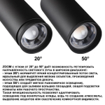 359584 PORT NT25 000 черный Светильник трехфазный трековый светодиод. с переключ. цв. темпер. и мощности IP20 LED 30-35-40W 220-240V 3000К\4000К\5700К