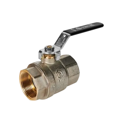 Кран шаровой полнопроходной STOUT - 1"1/4 (ВР/ВР, PN40, Tmax 150°C, ручка-рычаг черная)