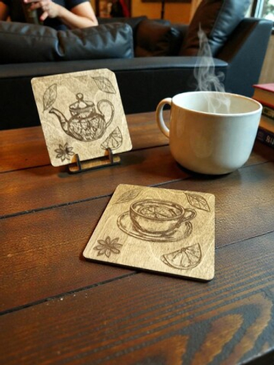 Подставка под горячее для любителей чая.