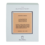 Свеча ароматическая the olphactory, white insignia, amber whisper, 60 ч