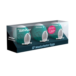 Набор из трех яиц-мастурбаторов Satisfyer Masturbator Egg 3er Set Naughty
