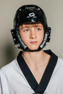 Шлем для тхэквондо ProfSport (усиленная защита) черный