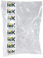 Хомут дюбельный ХД 7х150 бел (50шт/упак) IEK