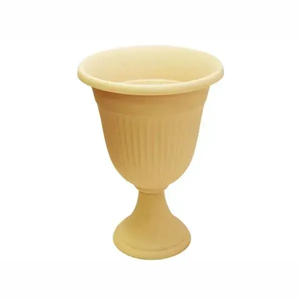 Кашпо-вазон ЛИВИЯ D350мм 12,6л высокий Белая Глина 0,44,35х0,35м (комплект 4 шт)