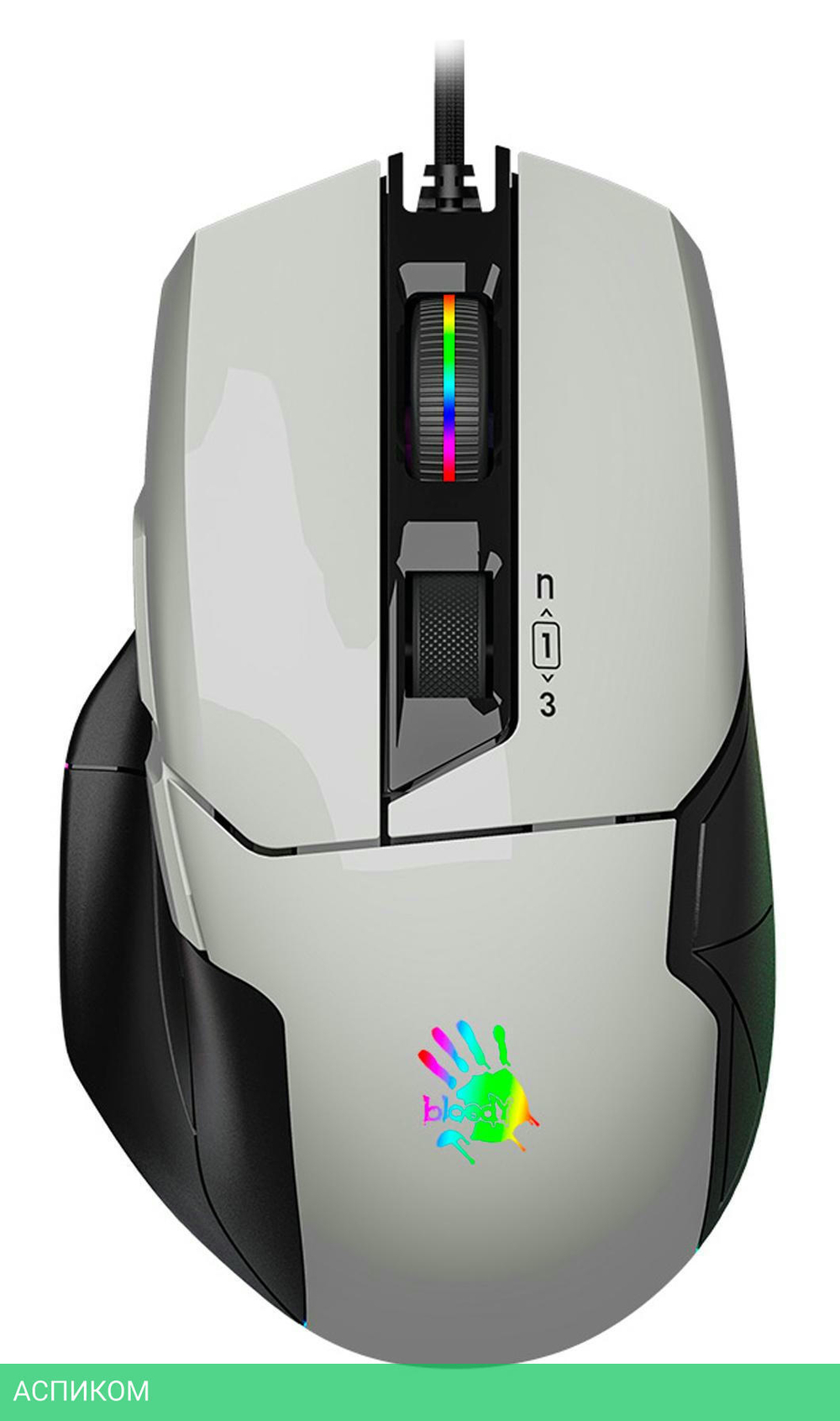 Мышь A4Tech Bloody W70 Max белый