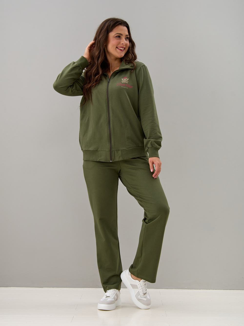 Костюм с брюками КБ-384/хаки-п