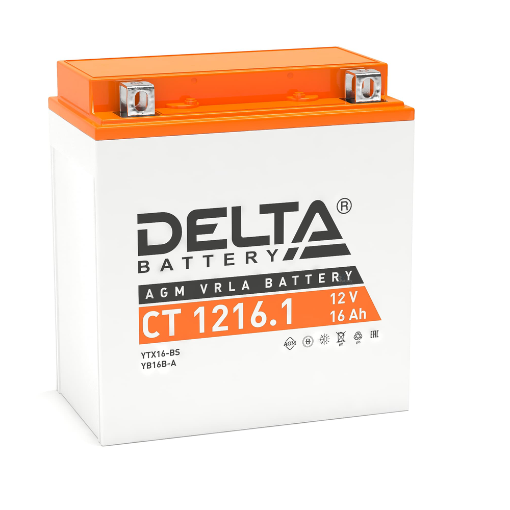 Аккумулятор Delta CT 1216.1 (YTX16-BS, YB16B-A)