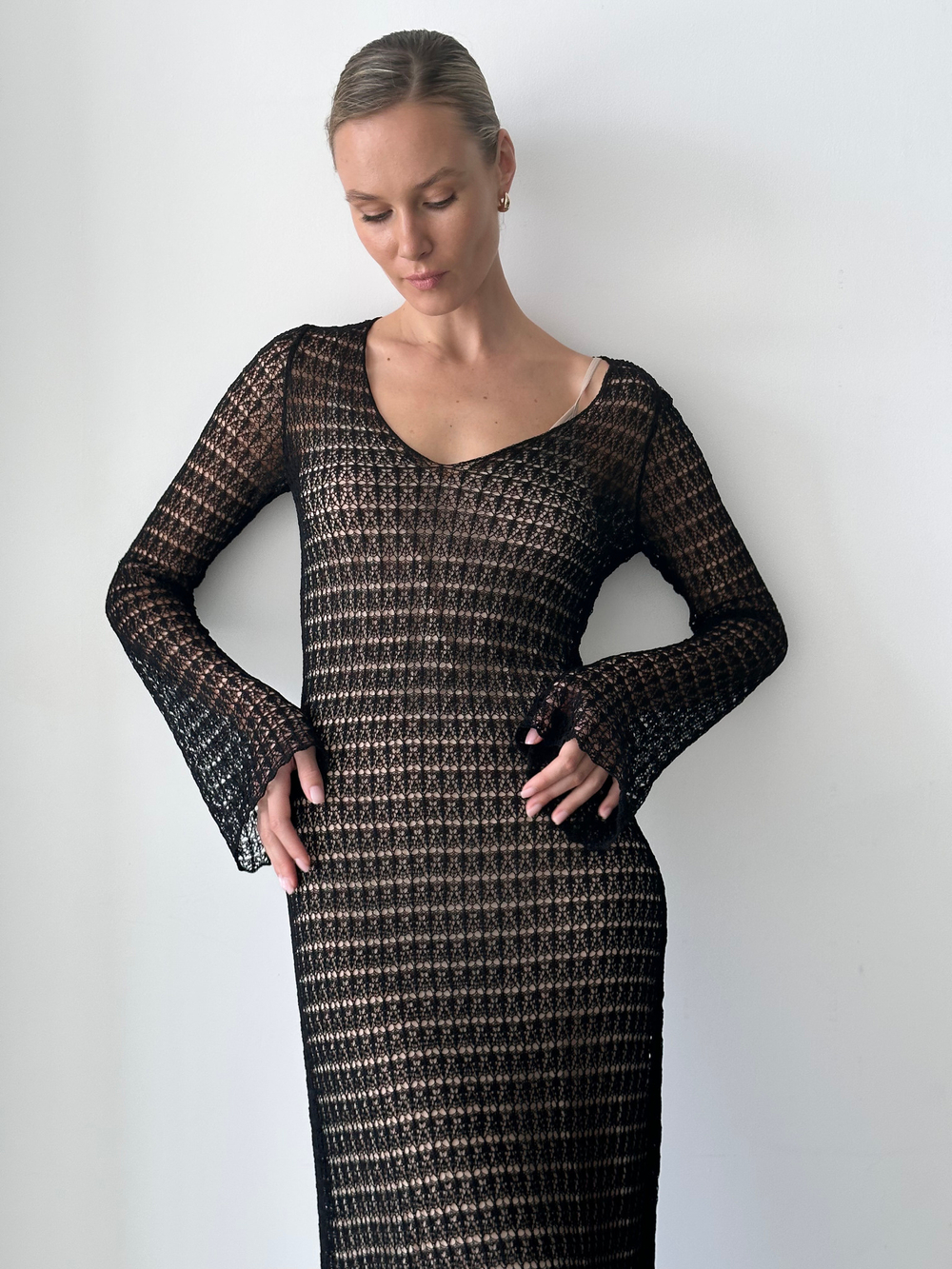 Комплект MOANA с бежевой комбинацией, бежевый