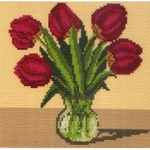 "Тюльпаны"-0235 канва с рисунком