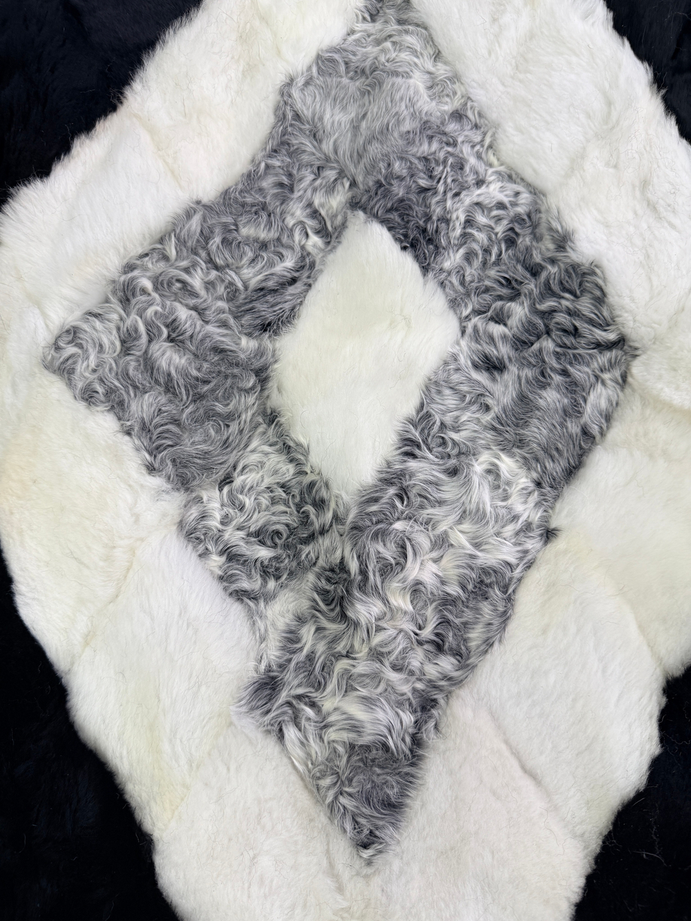 Покрывало меховое ковер из шкуры овчины