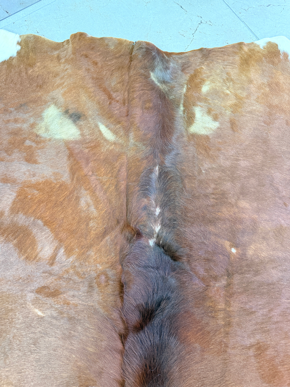 Коровья шкура на пол натуральная. 200 х 190 см