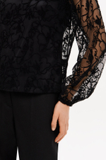 23418 Блузка женская (черный)