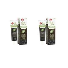 Зубная паста Twin Lotus Active Charcoal c углем 25 гр 2 уп