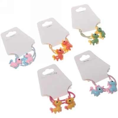 Резинки для волос детские 2 шт «Baby boom - Цветы», микс 4-5 цветов, d-3,2см