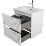 Тумба с раковиной BelBagno 60 UNO-600-2C-SO-BO+BB-8099-60 Bianco Opaco