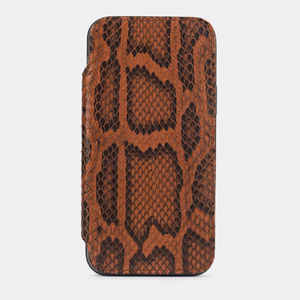 Чехол кожаный Benoit для iPhone 12 Pro Max коричневого цвета