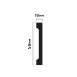 Плинтус напольный Hi Wood B99V1 (99*18*2000мм)