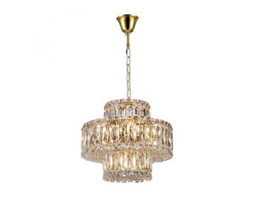 Подвесная люстра 8*E14 + 3*G9 8458+3/C gold золото VALENCIA Newport