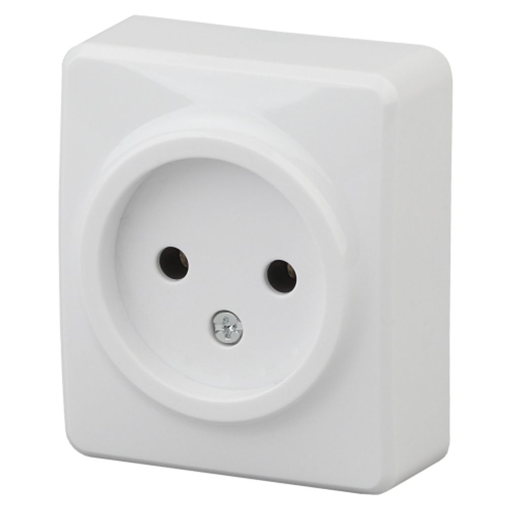 Розетка ЭРА Эксперт 11-2201-01 2P 16A-250В IP20 ОУ белый
