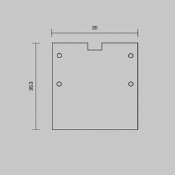 Заглушка для профиля Maytoni  642058