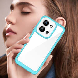 Противоударный чехол для смартфона Xiaomi Redmi 15C 4G, усиленные защитные рамки бирюзового цвета