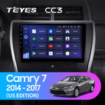 Teyes CC3 10,2" для Toyota Camry 7 XV 50 55 2014-2017