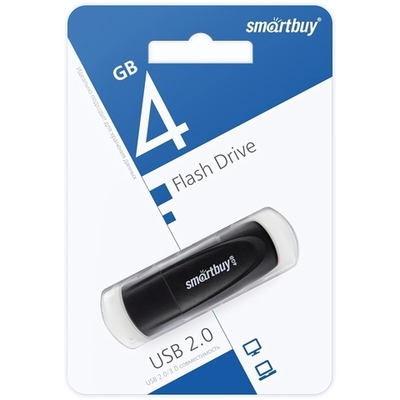 Флеш-накопитель 4 Gb Smartbuy Scout Black