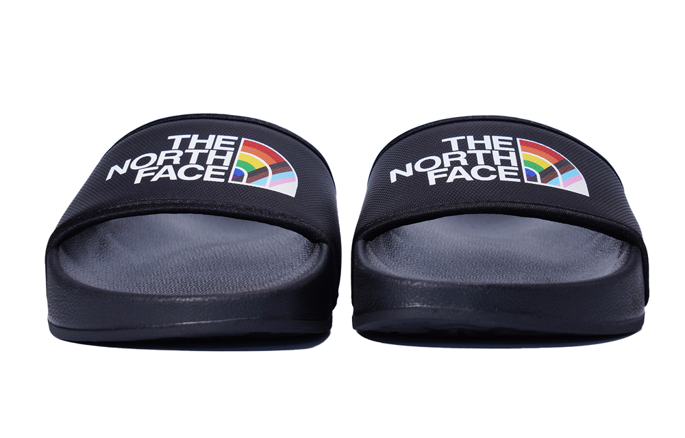 THE NORTH FACE casual beach non-slip one-word slippers men's black