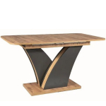 Стол LA ALTA LOTUS 136-176/80 дуб вотан, каркас Вольфрам