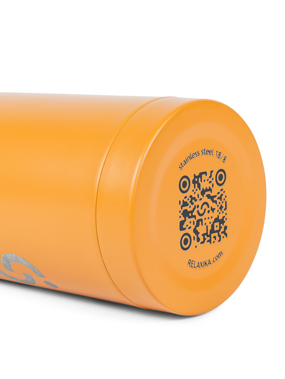 Термос Relaxika 101 (0,75 литра), желтый (стикерпак "Морской")