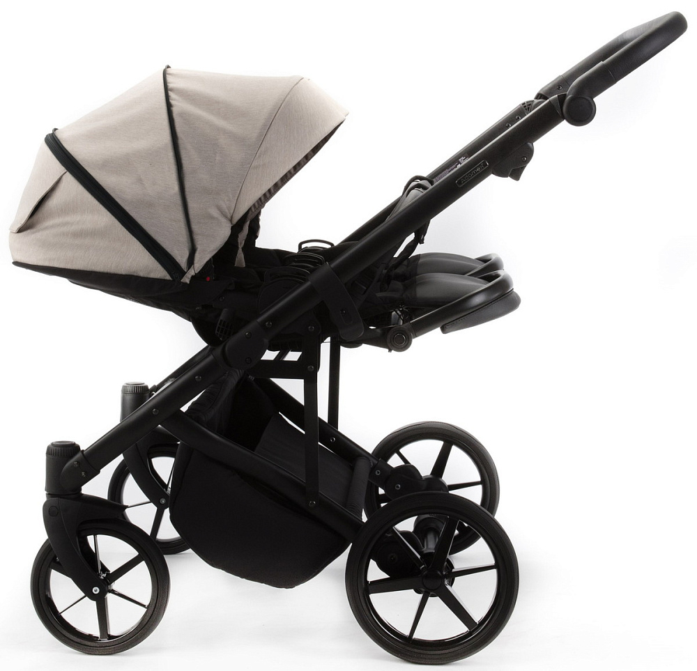 Детская коляска для двойни Adamex Leo Duo 2 в 1 TK20 (СВЕТЛО-БЕЖЕВЫЙ)