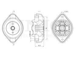 Опора КПП UNIO RMP-15099