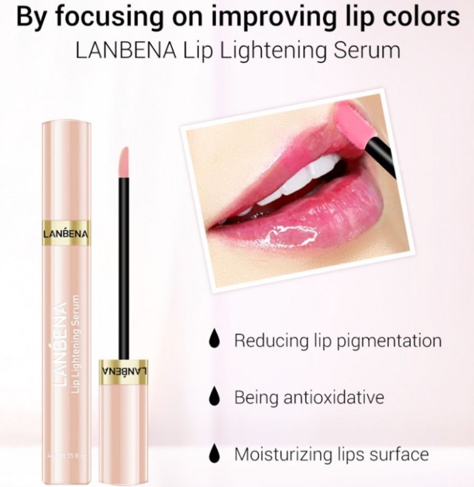 Сыворотка для губ Lanbena осветляющая с дикой вишней Lip Lightening Serum Wild Cherry 4 мл