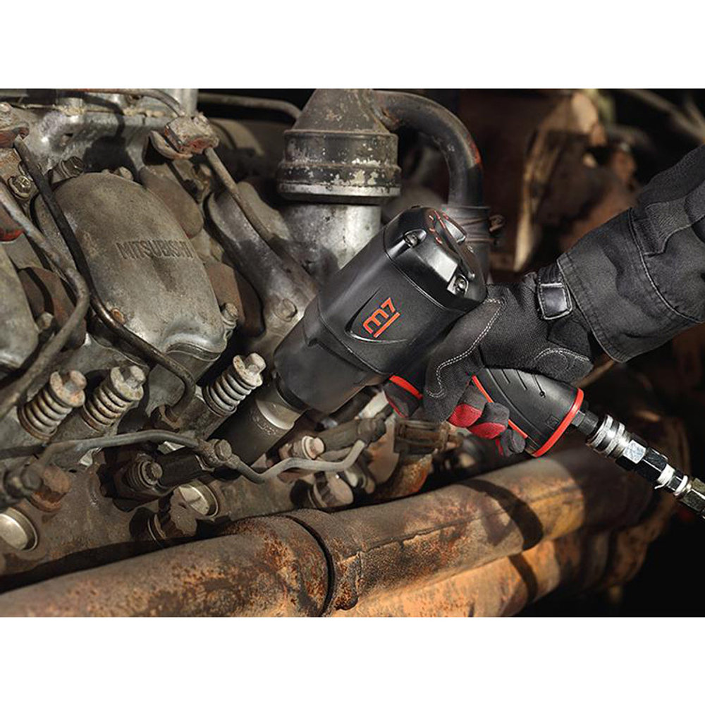 MIGHTY SEVEN (NC-4255QH01) Гайковерт пневматический ударный 1/2", 1627 Нм, система «EZ Grease» + футболка в подарок