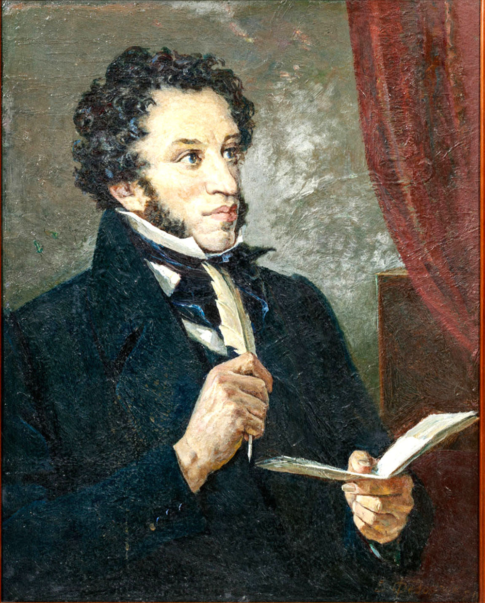 Федорчук В. Ф. Портрет А. С. Пушкина. Масло. 1980 г.