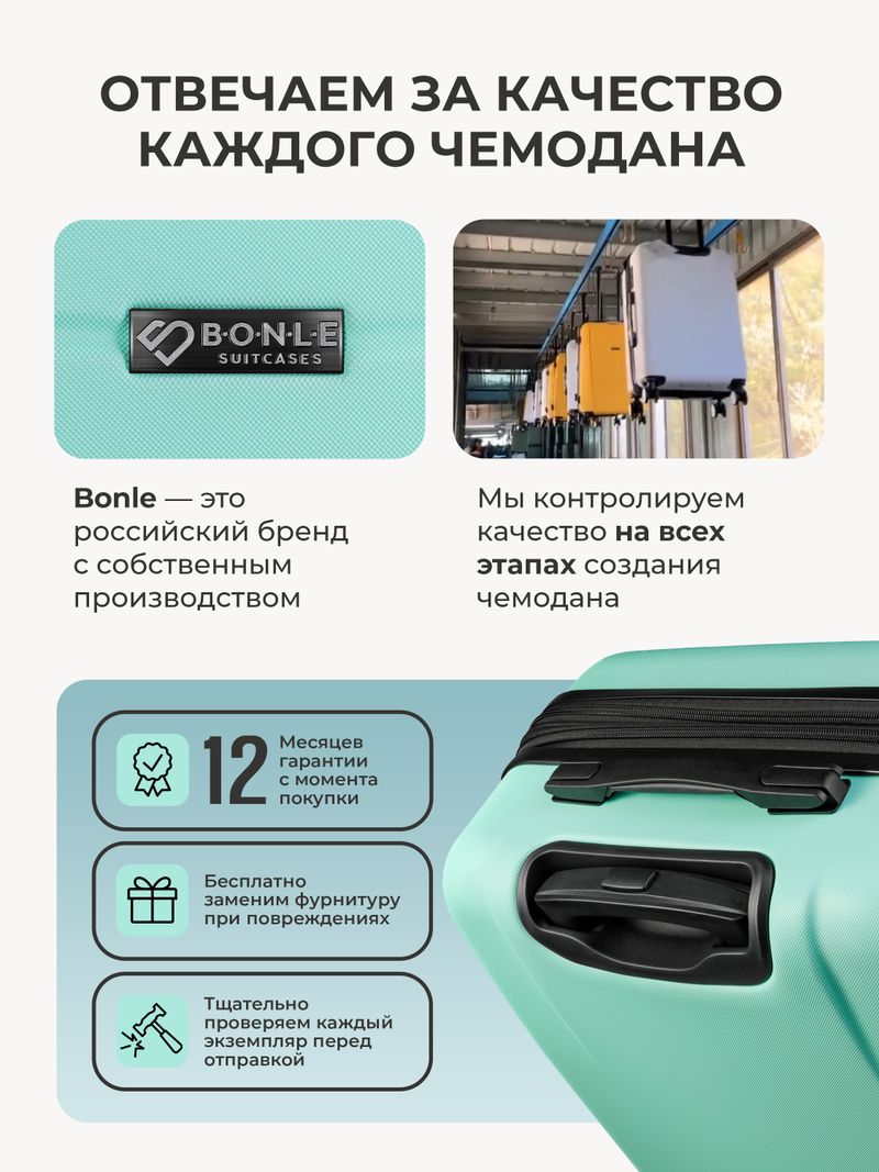 Набор S/M ручная кладь и средний Мятный