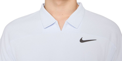 Мужское теннисное поло NikeCourt Slam Dri-Fit Adventage Tennis Polo - footbal grey/medium ash - Фиолетовый