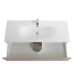 Тумба с раковиной подвесная BelBagno MARINO-CER-N-1200-2C-SO-RG-P Rovere Grigio, раковина белая BB-8099-120