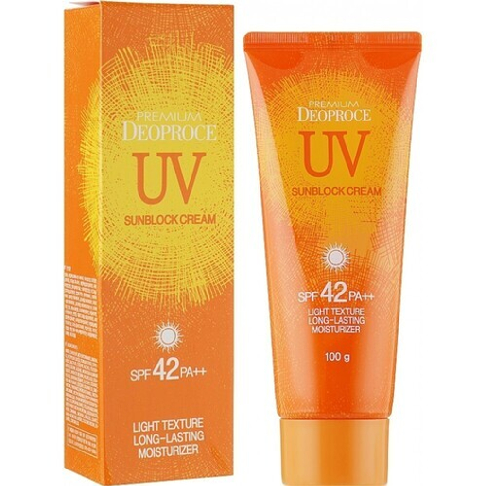 Deoproce Крем солнцезащитный для кожи лица и тела SPF42+ PA++ 100мл