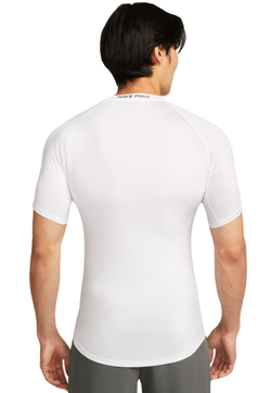 Компрессионка  Nike Pro Dri-FIT Tight Short-Sleeve фитнес Top - белый