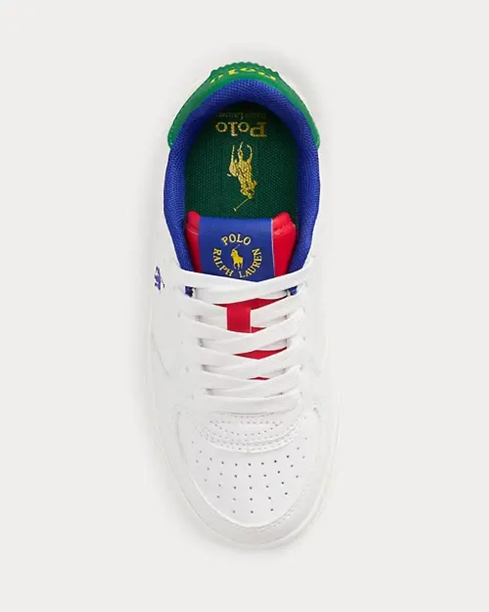Детские кроссовки из искусственной кожи с логотипом Polo Ralph Lauren