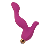 Розовый вибратор для стимуляции точки G и клитора (Цвет: розовый)