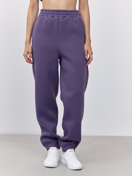 Брюки женские с начесом (фиолетовый)