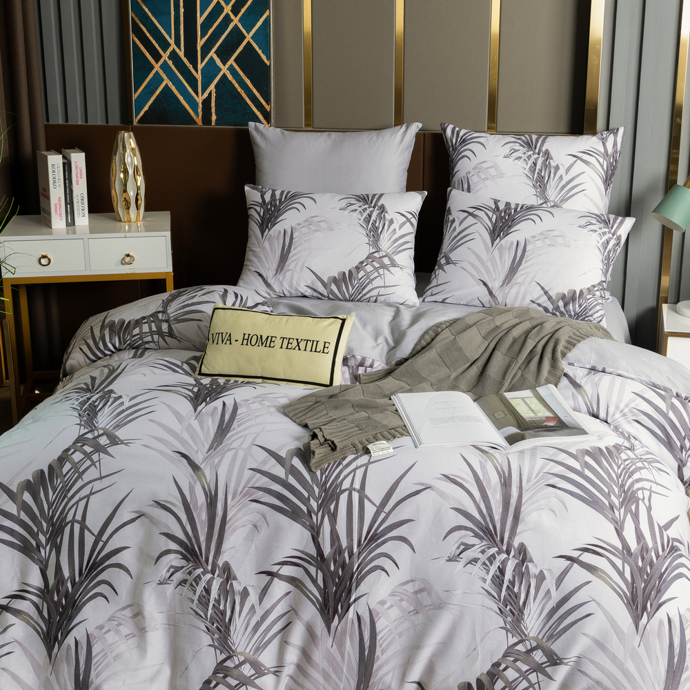 Комплект постельного белья Делюкс Сатин 100% хлопок на резинке LR444