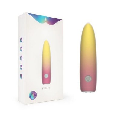 Желтая перезаряжаемая вибропуля Bullet - 10,1 см. (Цвет: желтый)