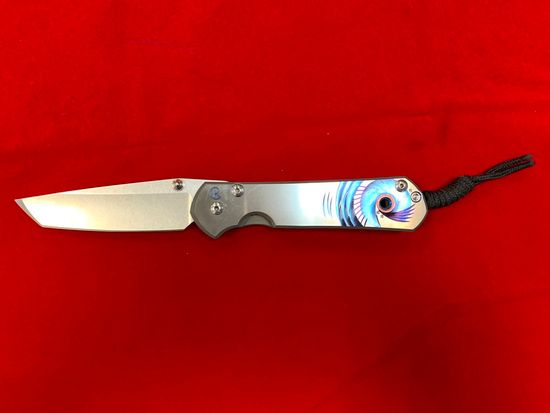 Нож-танто Chris Reeve Large Sebenza L21UNOp2013TANTO с клинком из стали CPM-S35VN, рукоять титан