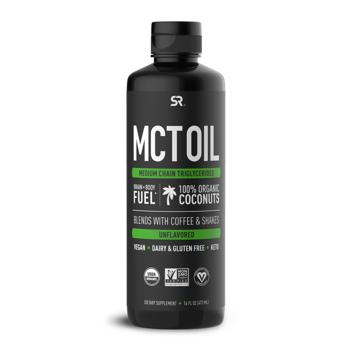 Масло с жирными кислотами МСТ, MCT Oil, Sports Research, 473 мл (16 fl oz)