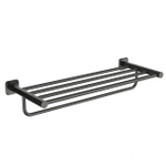 Полотенцедержатель с полкой WONZON & WOGHAND, Темный графит (WW-V1901-GM)