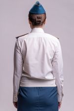 Рубашка МЧС женская белая, длинный рукав